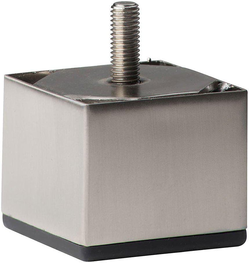 Furniture Legs Europe Möbelfuß vierkant edelstahoptik Höhe 5 cm (M8