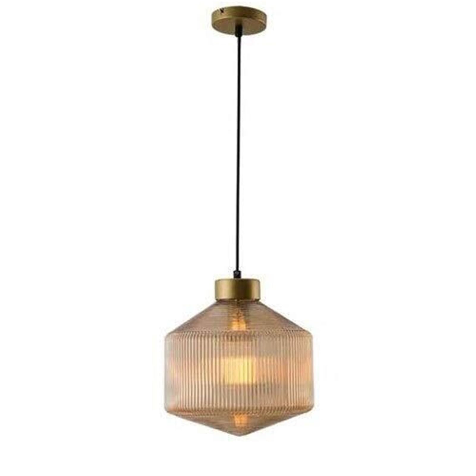 HUAYUSEDF Nordic Retro Glass Pendant Lamp Chandelier Hanging Lighting Ceiling Fixture E27 for Kitchen Dining Room
