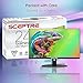 Sceptre New 24-inch Gaming Monitor 100Hz 1ms DisplayPort HDMI x2 100% sRGB AMD FreeSync Build-in Speakers, Eye Care Frameless Machine Black 2025 (E248W-FW100T)