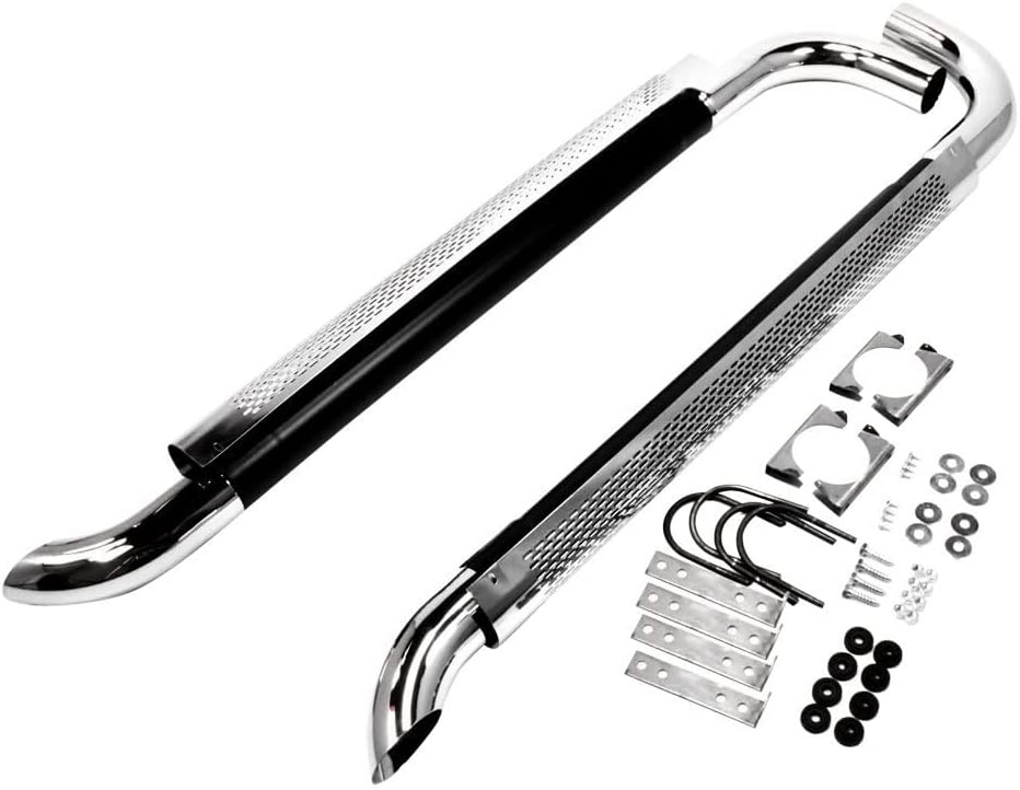 Patriot Exhaust H1060 60" Chrome Side Exhaust Silver