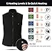 COZIHOMA USB Electric Heated Vest 2019 Upgrade Washable Size Adjustable Charging Heating Vest Clothing