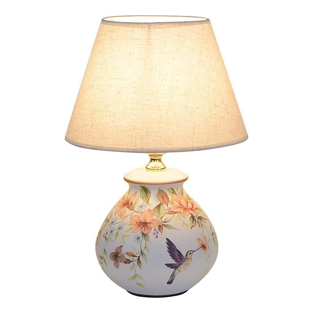table lamp Bedside Table Lamp Hand-Painted Ceramic Table Lamp Bedroom Bedside Lamp European-Style Living Room Study Table Lamp Three Switch Modes Multiple Styles Available Contemporary Bedroom Lamp Mu