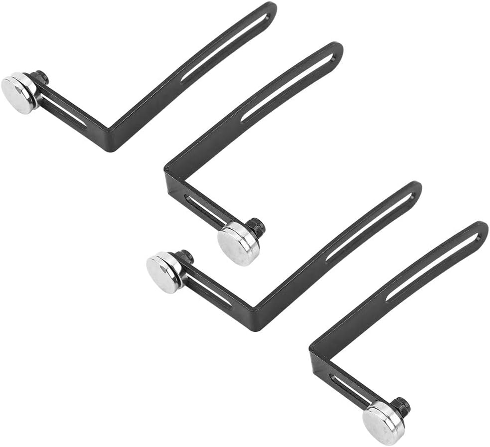 Tbest 4Pcs L Shape Camera Flash Bracket, RC Car Shell Body Mount L-Bracket with Magnet Fit for SCX10 1/10 Scale RC Crawler 1/10 Rc Shell Rc Magnetic Body Mounts Rc Crawler