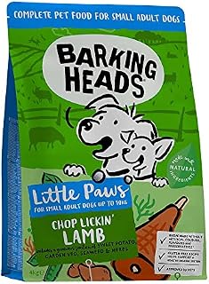 Barking Heads Little Paws - Dry Dog Food for Small Breeds - Beef Waggington with Chicken - 100 Percent Natural Grain-Free Recipe (4 x 1 kg)