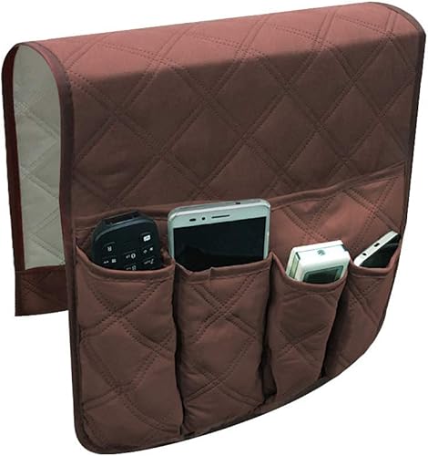 Organizador de reposabrazos para sofá, bolsa de almacenamiento colgante para mesita de noche, organizador de almacenamiento reclinable, sillón,