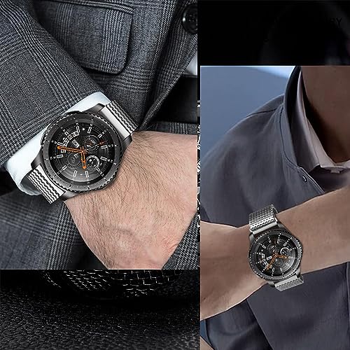 Bracelet en acier inoxydable pour Galaxy Watch 46mm look élégant