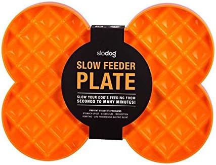 Industripet 10125 Orange Slodog Slow Feeder Plate
