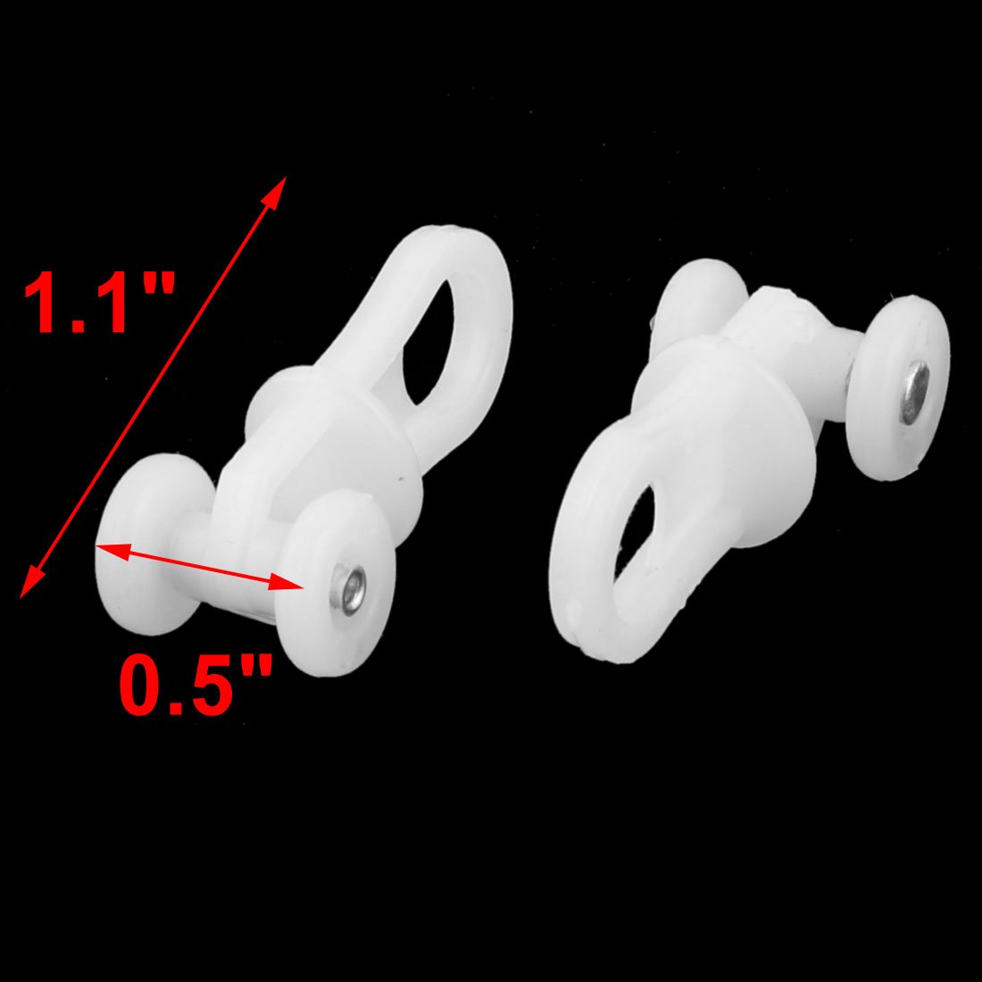 Image secondaire de 20 Rouleaux Glisseurs pour Tringles à Rideaux - Installation Facile
