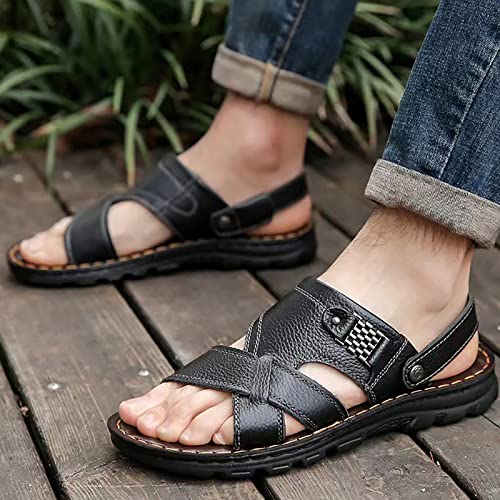 Sandales athlétiques d'été pour homme avec brides réglables noires pointure 41 1/3