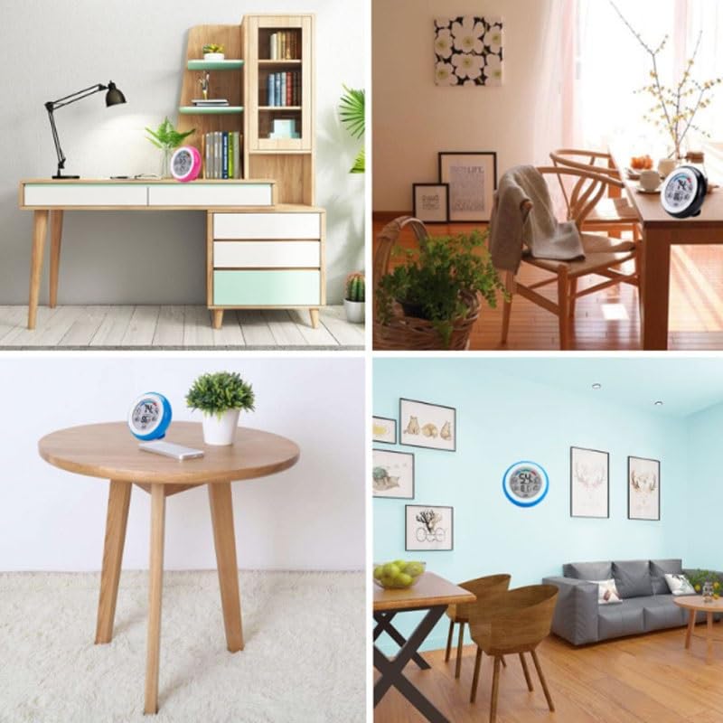 Circular Touch Temperature Humidity Meter Home Digital Indoor Comfort