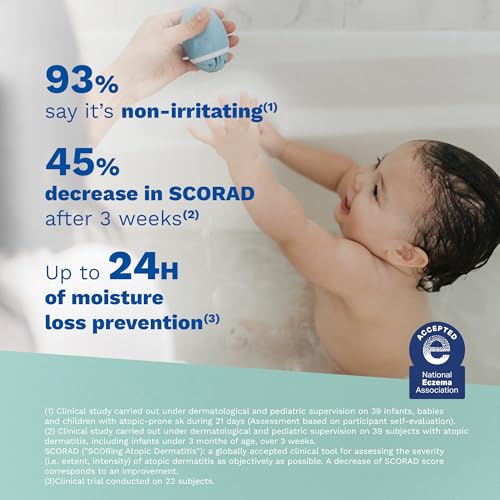 Image of Mustela Stelatopia Eczema-Prone Skin Cleansing Gel - Baby Face & Body Wash with Natural Avocado & Sunflower Oil - Fragrance-Free & Tear Free