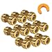 PROCURU 1/2-Inch PushFit Combo Kit - 1/2" PushFit Couplings (10 pcs) PLUS 1/2" Disconnect Clip (1 pc) | Plumbing Fitting for Copper, PEX, CPVC Pipe, Lead Free Certified (0.5 Inch (1/2"))