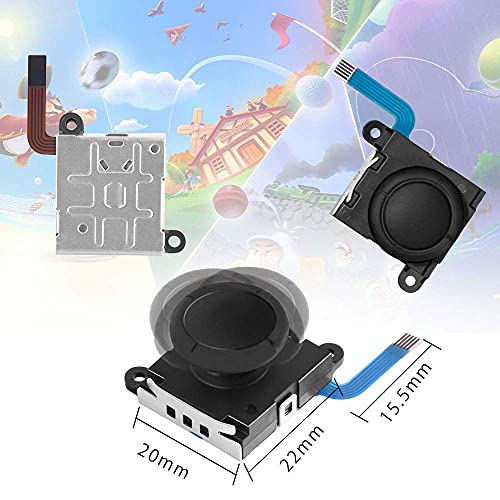 ジョイコン修理 Switch NS Joy-con対応6個の左/右コントローラ 3Dアナログレバー Joy-con NSメンテナンス簡単な操作