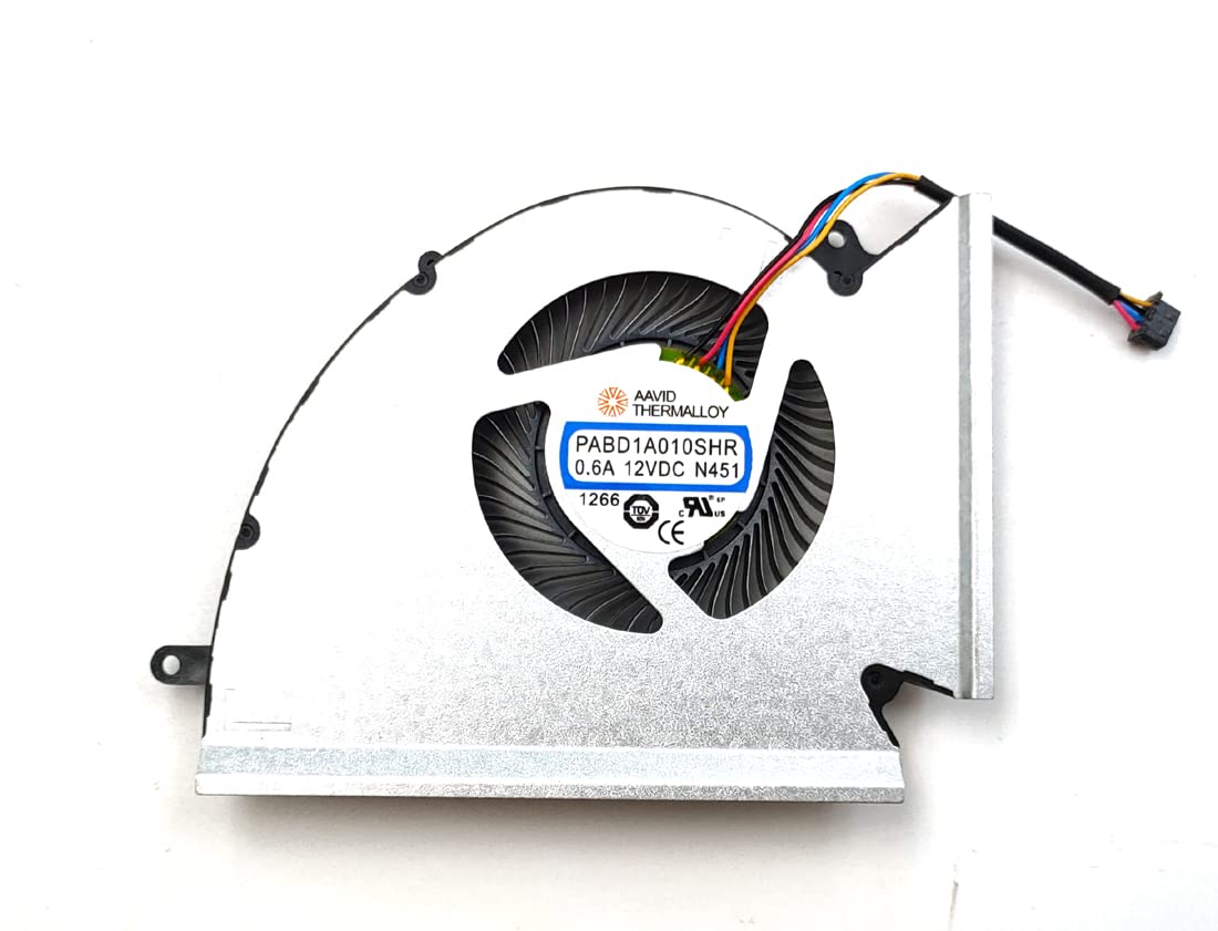 LPH Replacement CPU Fan for MSI GE76 GE76-Raider GE76-Raider-10UE GE76-Raider-10UG GE76-Raider-10UH GE76-Raider-10UX GE76-Raider-11UE GE76-Raider-11UG GE76-Raider-11UH MS-17K2 MS-17K3