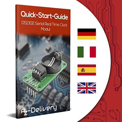 AZDelivery 5 x DS1302 Serial Real Time Clock RTC compatible with Arduino Including E-Book!, 5x DS1302 - Image 4