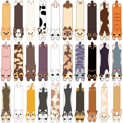 XYTAHDM 30Pcs Marcapáginas para niños, Marcadores con estampados