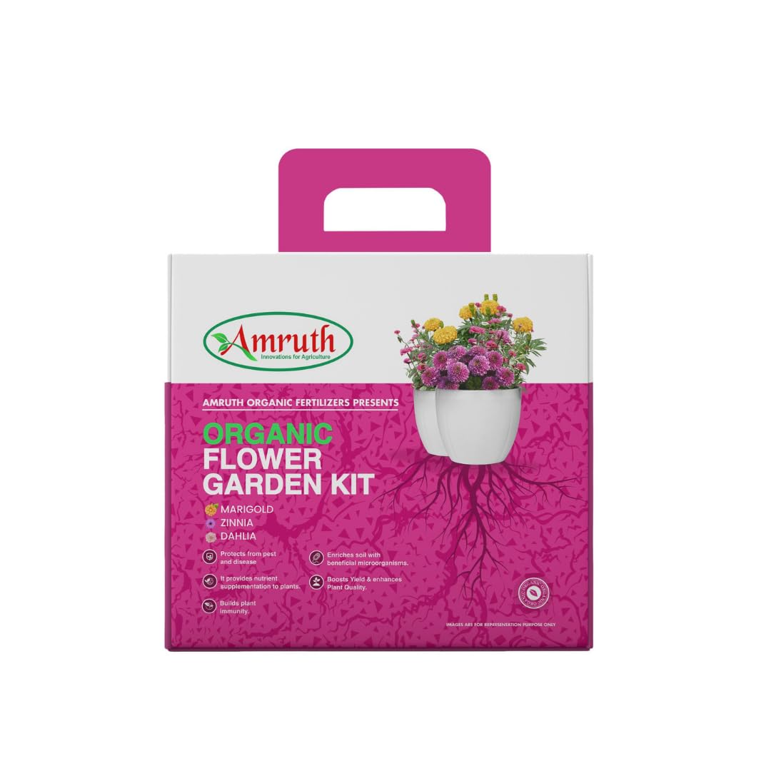 AMRUTH ORGANIC FLOWER KIT | GARDEN KIT | DIY FLOWER KIT | GROW YOUR OWN FLOWERS | FLOER GROWING KIT-image-46