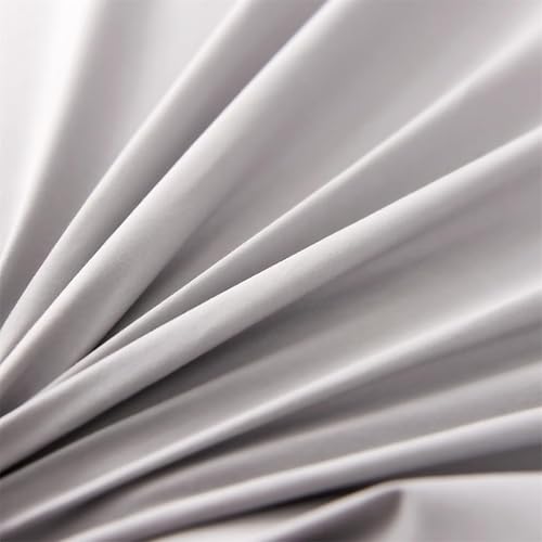 Miniatura 7 de Holawakaka Falda de cama gris claro, tamaño individual, faldas de cama plisadas de 16 pulgadas de caída, falda de cama gris de microfibra prémium de