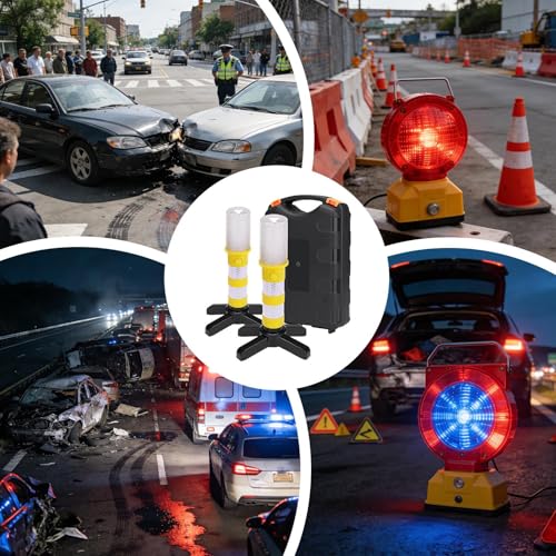 Luces intermitentes coche portátil multifuncional luz de advertencia remolques 5