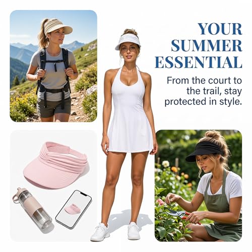 Visera deportiva ligera plegable para mujer miniatura 4