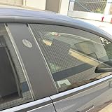 UYITO Window Trim Chrome Delete Blackout Overlay Pre-Cut Genuine Vinyl for Tesla Model 3 2017-2025 Matte Black Pattern (Matte Black)