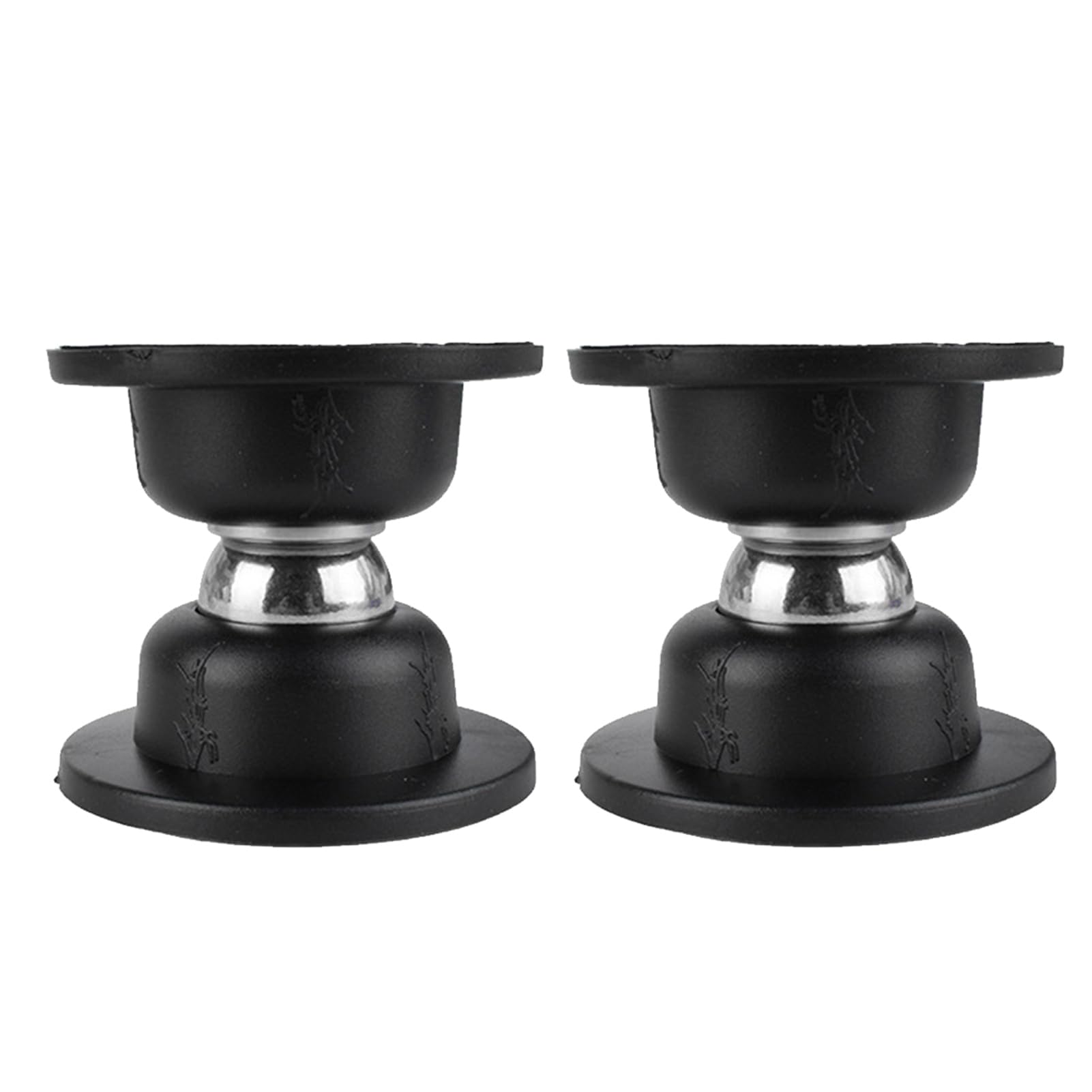 Zymoplas 2 Pieces RV Magnetic Door Catcher Door Stopper Motorhome Accessories for Camper Luggage Door Holder with Adhesive and Screws Black