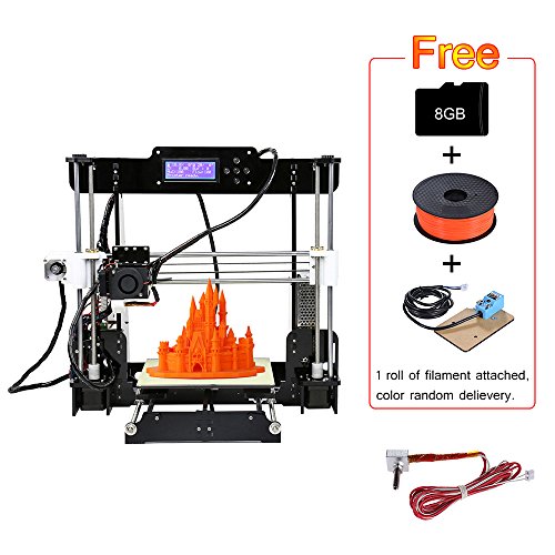 aibecy Anet A8 3d impresora Sets Upgrade preemptive DIY con Auto Sensor extra Hot End accesorios y tarjeta de memoria de 8 GB y 1 rollo de PLA Filamento