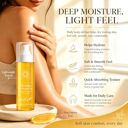 Oce Evora Botanical Body Oil, Lightweight Moisturizing Body Oil, 200 ml — view 3