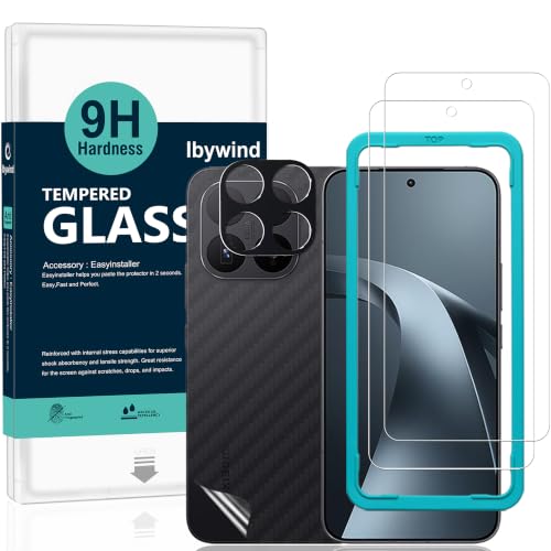 Image of Ibywind for Xiaomi 17T Pro 5G Screen Protector,2-Pack,9H Hardness Tempered Glass with Camera Lens Protector,Easy Installation Tool,Bubble-Free,Fingerprint Unlock,Anti-Shatter,Anti-Scratch