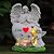 Zermurd Angel Garden Statue Solar Hearted Fairy Garden Decor Yard Decoration with Warm White Light, Outdoor Figurine for Patio Lawn, Ideal Gift for Spring, Birthday, Housewarming and Mother Day