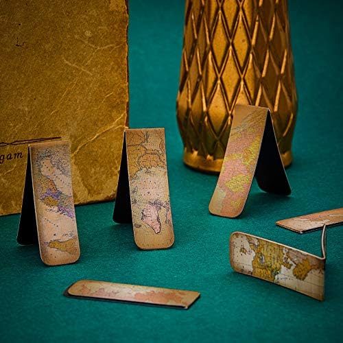 10 Pieces Magnetic Bookmarks Magnet Page Markers Classic Reading Bookmarks Vintage Magnetic Page Clip Assorted Book Markers Set for Students Reading