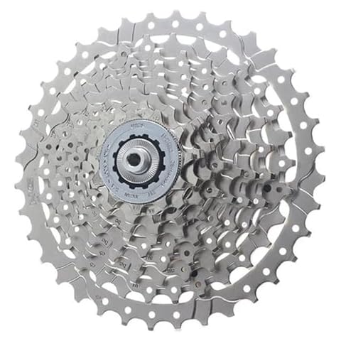 Zenlux CS-HG400 9 Speed Cassette Sprocket HG400 1-25 11-28 11T-32T 11-34t 11-36T Silver MTB Bicycle Freewheel Bike Part Accessories (11-36T) Cover