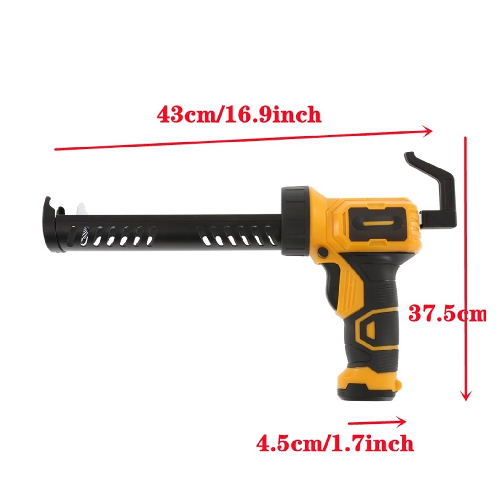 Pistola de calafateo eléctrica Ajustable de Mano Pistola de calafateo eléctrica de Mano multifunción, sellador de Costuras, Pistola de Pegamento, Pistola de Pegamento eléctrica inalámbrica