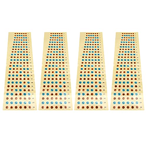 Adesivos de notas de fretboard de corda, material de de adesivo de fretboard de guitarra para amante
