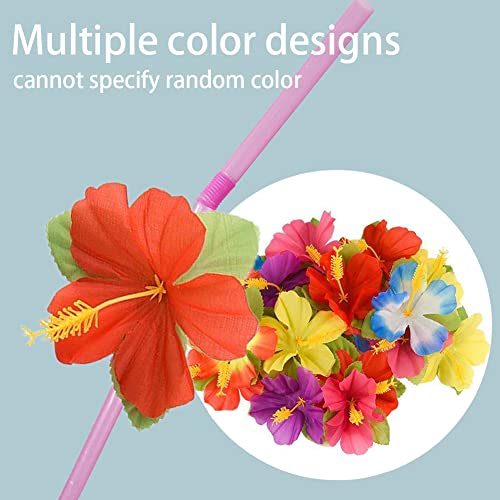 Delightbox 4 Dozen Assorted Tropical Drinking Straws Wedding Hawaiian Umbrella Flamingo Flower #TOP5