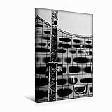  CALVENDO Premium Textil-Leinwand 30 cm x 45 cm hoch, Noch angedockt  Wandbild, Bild auf Keilrahmen, Fertigbild auf echter Leinwand, Leinwanddruck: Dieses Foto Baukran wäre doch langweilig Orte Orte