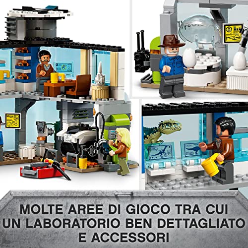 76949 Jurassic World l’Attacco del Giganotosauro e del Terizinosauro, con 6 Minifigure e 2 Dinosauri Giocattolo, Giochi per Bambini dai 9 Anni - Lego - Immagine 2