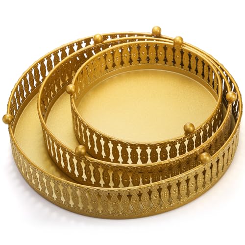 Goaste G-CAKESTAND-GOLD-3S 3 Pack Cake Stand Set, Round Metal Cake Stands thumb #3
