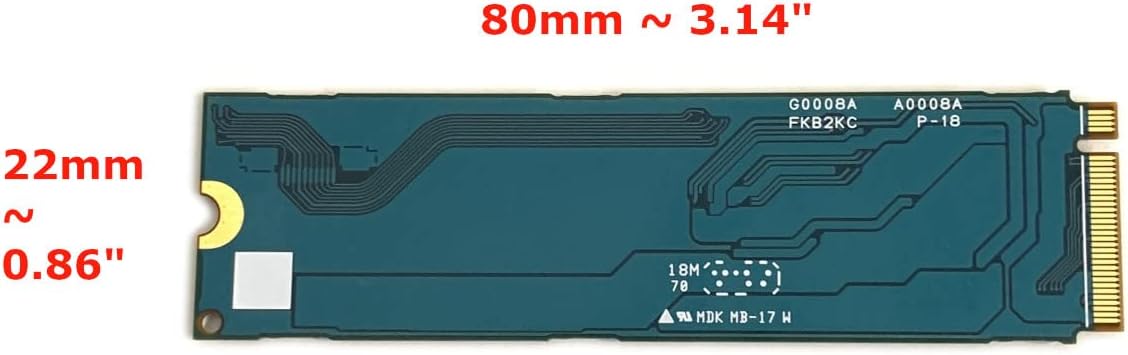 KIOXIA SSD 512GB XG6 M.2 2280 NVMe PCIe Gen3 x4 KXG60ZNV512G Solid State Drive for Dell HP Lenovo Laptop Desktop Ultrabook