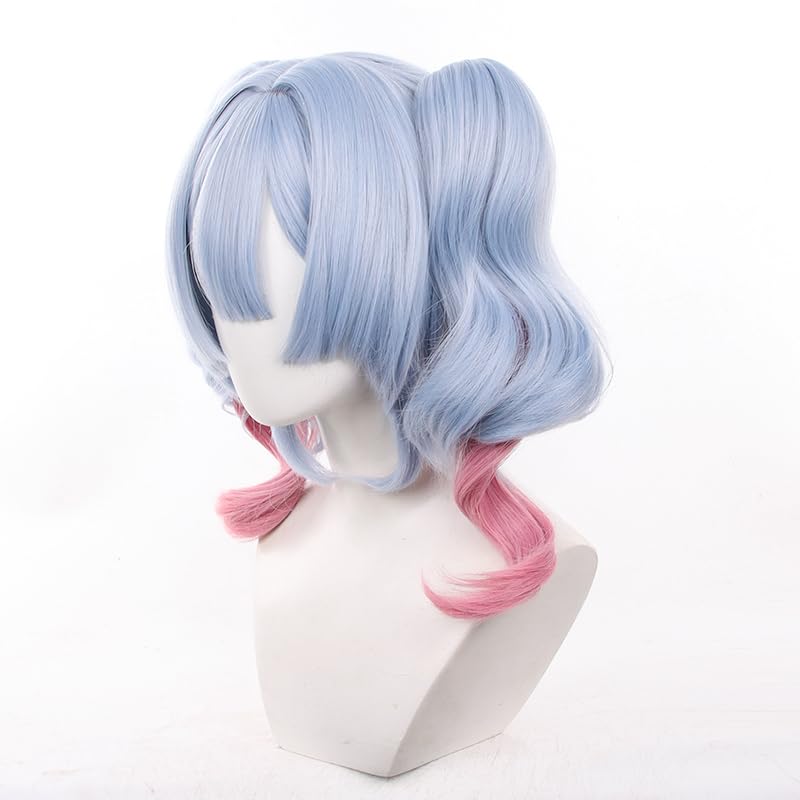 Long purple Mixed Pink Color Ponytails Cosplay Wig Halloween Costume Party Wigs for Adult - Image 3