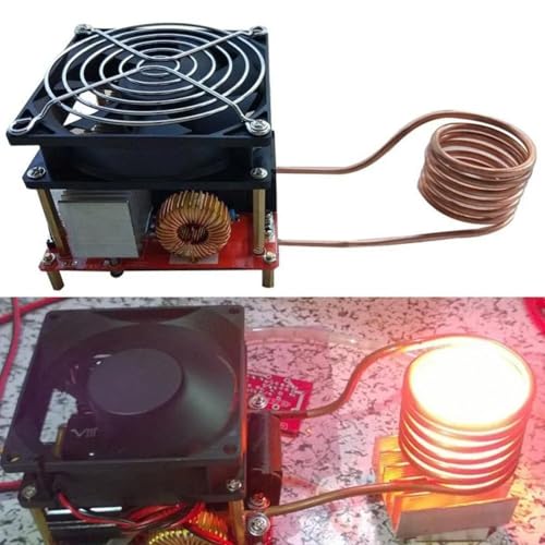 Calentador ZVS de 1000W para fundir metales sin soplete mediante bobina de agua 6