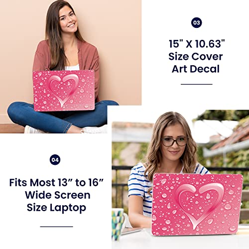 Image of LSS 15 15.6 inch Laptop Notebook Skin Sticker Cover Art Decal Fits 13.3 inch 14 inch 15.6 inch 16 inch HP Dell Lenovo Apple Asus Acer Compaq (Free 2 Wrist Pad Included)LSS Laptop 15 15.6 Skin Cover with Colorful Patt