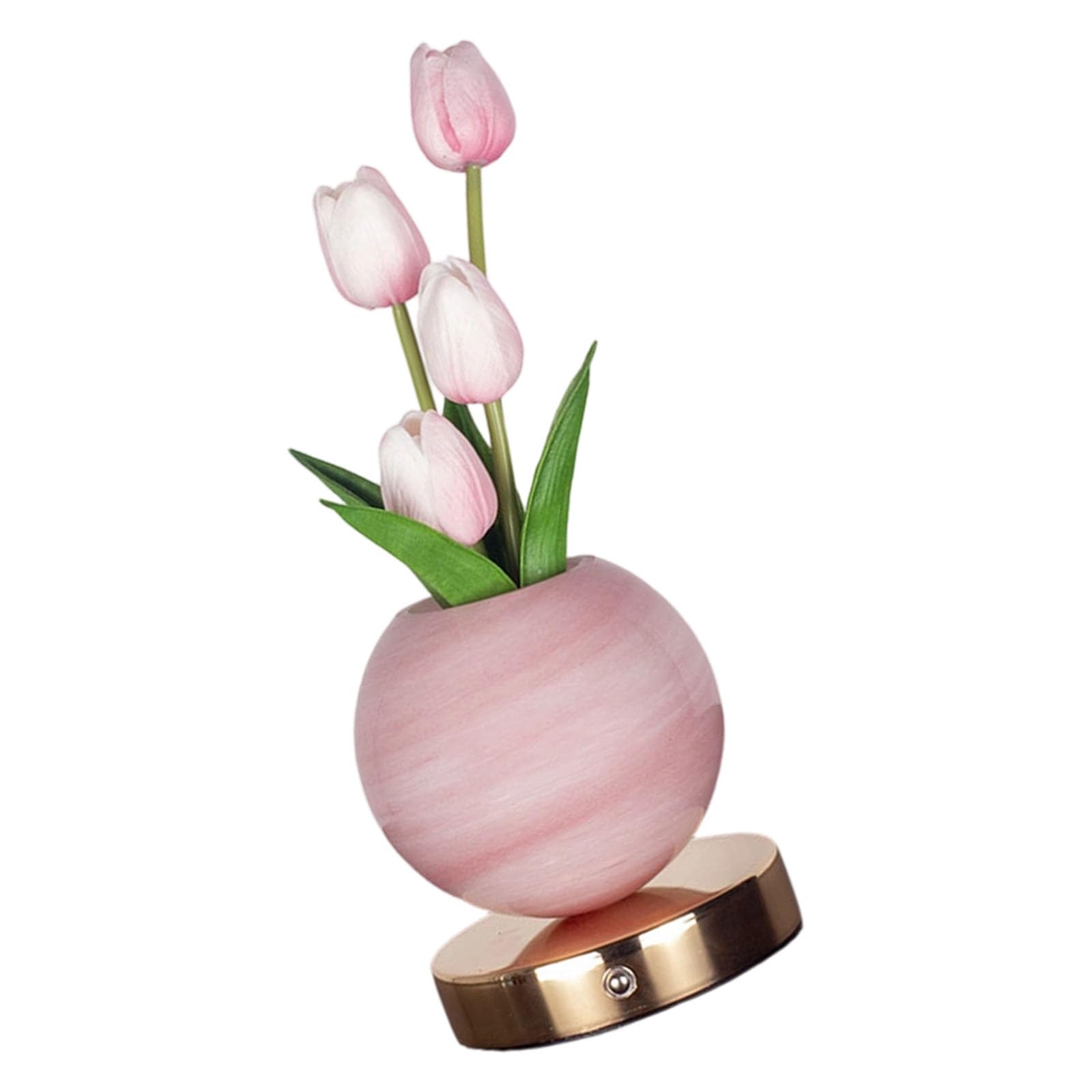 SHINLHUA Artistic Floral Accent Light Portable Unique Reading Lamp with Flexible Placement Perfect for Enhances Room Aesthetics Touch Control Night Light