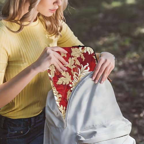 Funda para portátil de 13-14 pulgadas con diseño floral miniatura 6