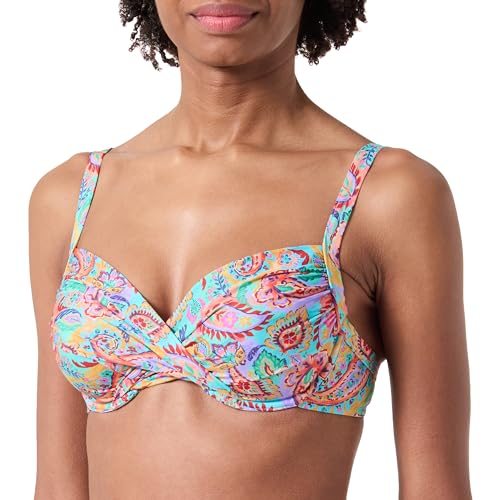 Livia Saskia C Prasli Top de Bikini, Turquesa, 40 para Mujer