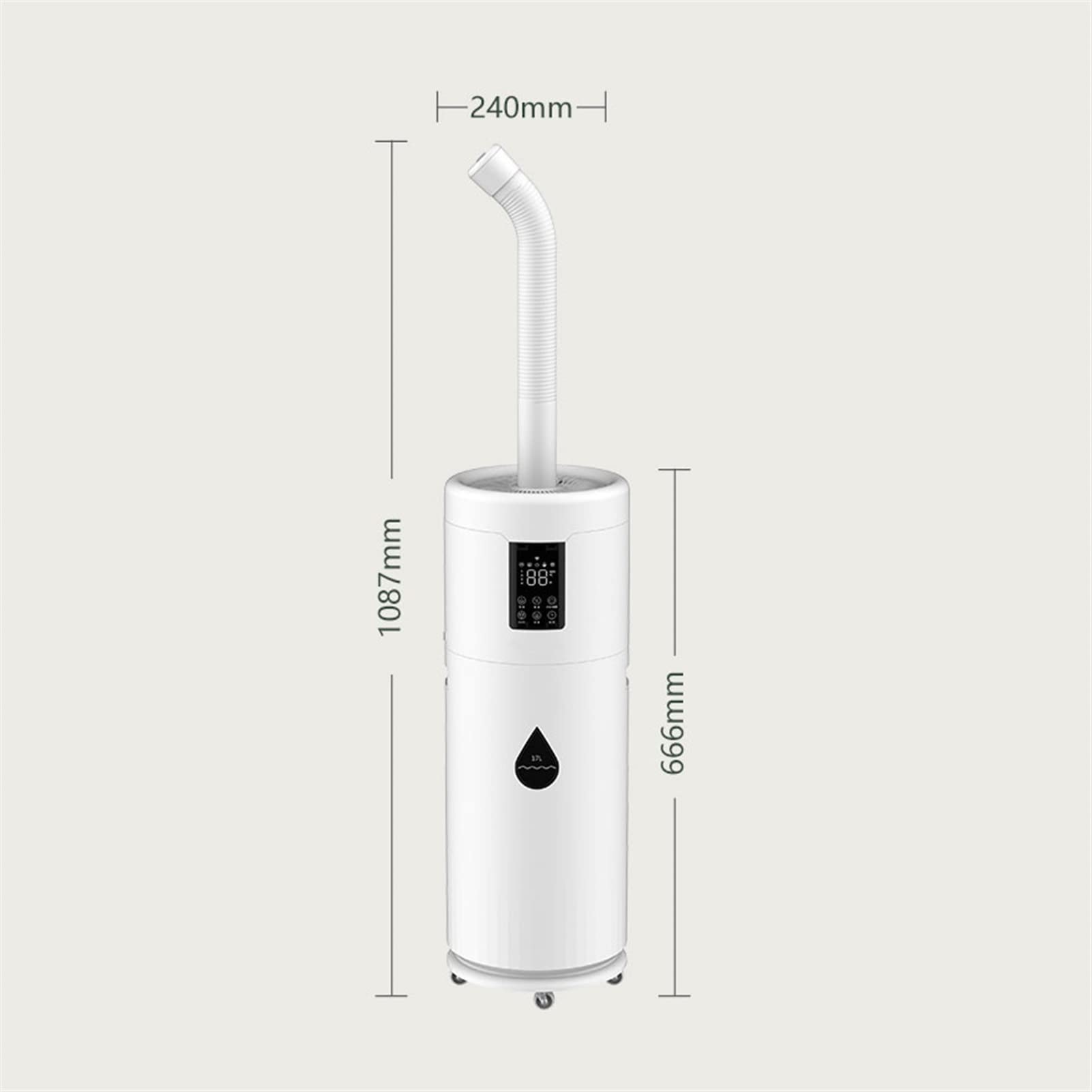 Humidificadores para Dormitorio, y humidificador silencioso de Niebla fría de 17 L con llenado Superior, humidificador Inteligente de Humedad Constante con Temporizador, humid,