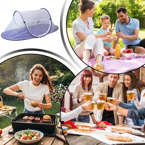 Couvre-aliments d'extérieur pliable à maille micro-aérée - 6