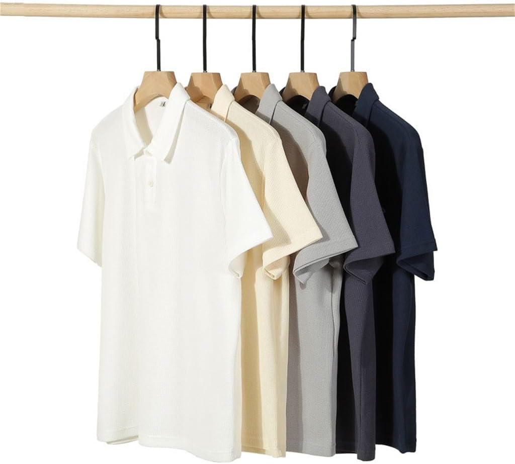 Men's Breathable Casual Lapel, Short Sleeved T-Shirt