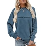 PIYEWO I Could Be Meaner Sweatshirt Women Funny Humor Long Sleeve Shirts Sarcasm Saying Tops Casual Graphic Pullover