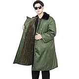Lagusida Adult Chinese Military Coat Cold and Windproof Outdoor Green Cotton Coat (L)